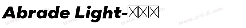 Abrade Light字体转换